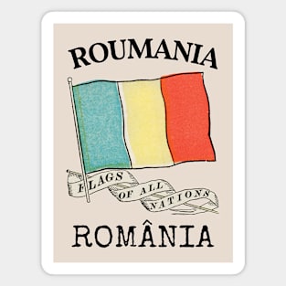 Antique Flag of Romania Magnet